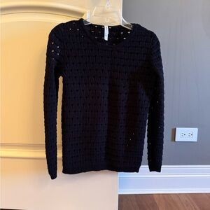 RVCA women’s black Knit cotton blend Sweater